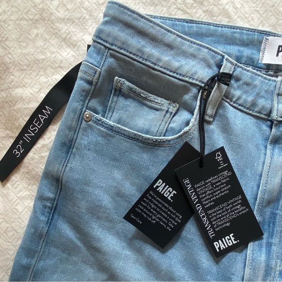 NWT Paige Charlie high rise super flare jeans in “luminaries” light wash - Picture 9 of 15